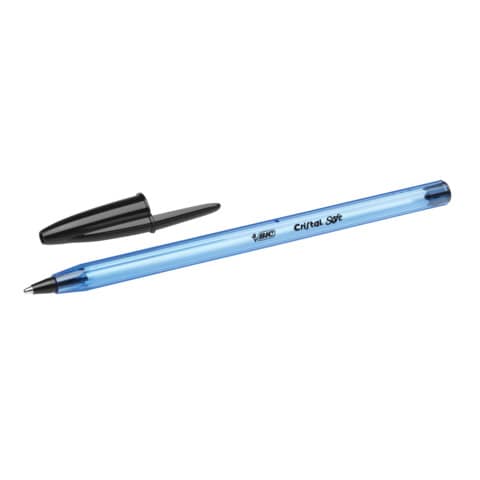 Penna a sfera BIC Cristal Soft M 1,2 mm nero 951433